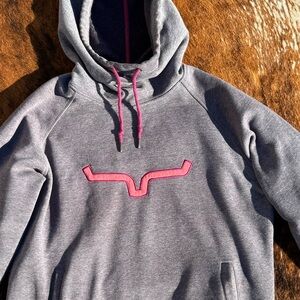 Size Large Kimes hoodie gray and pink